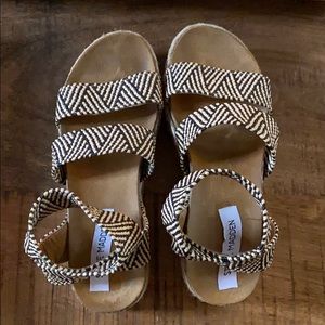 Steve Madden Kimmie Black Mult platform sandals